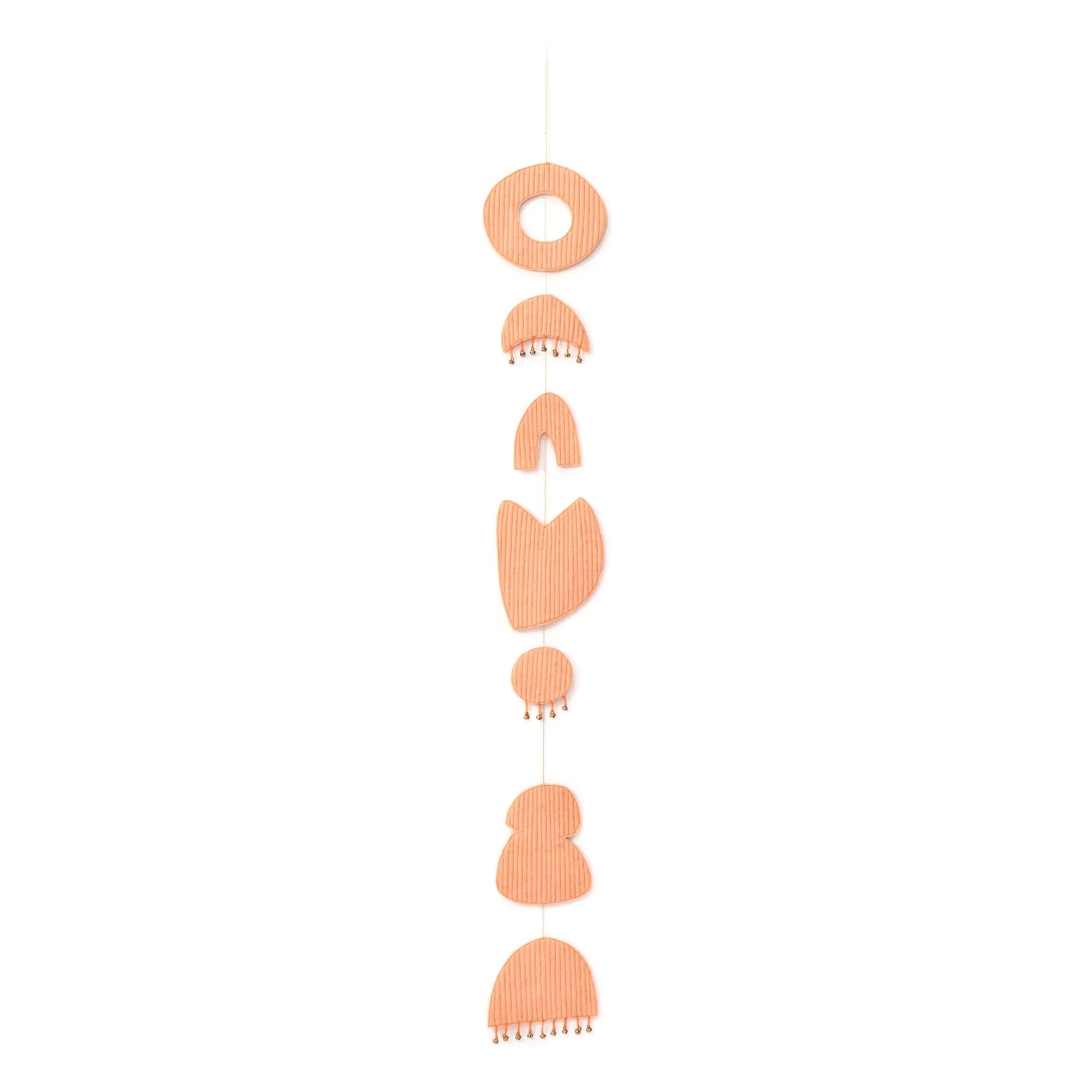 Muskhane - Chakra mobile in quilted felt | Blush