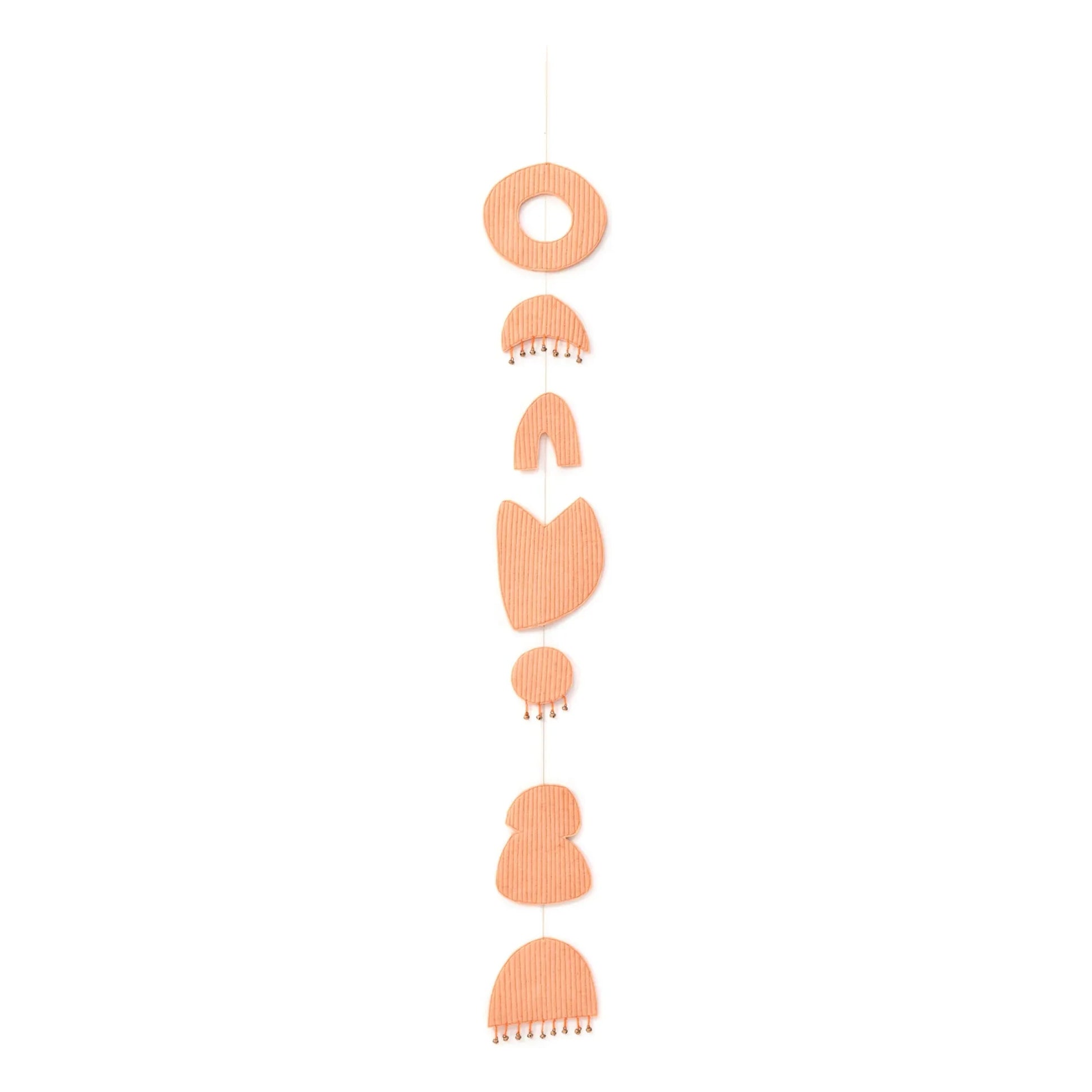 Muskhane - Chakra mobile in quilted felt | Blush