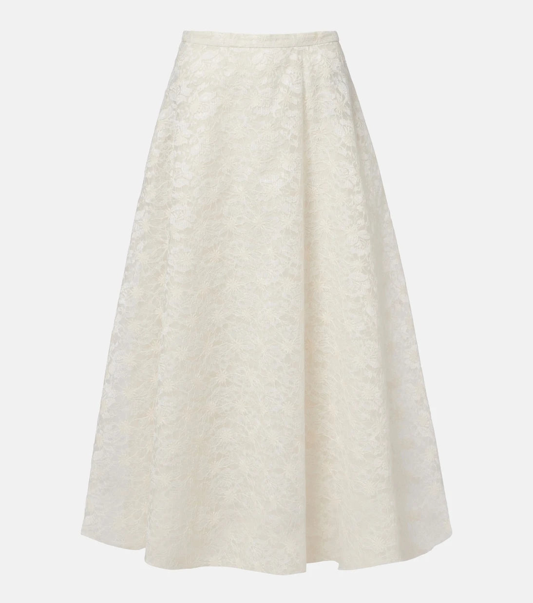 Max Mara - Avena embroidered midi skirt