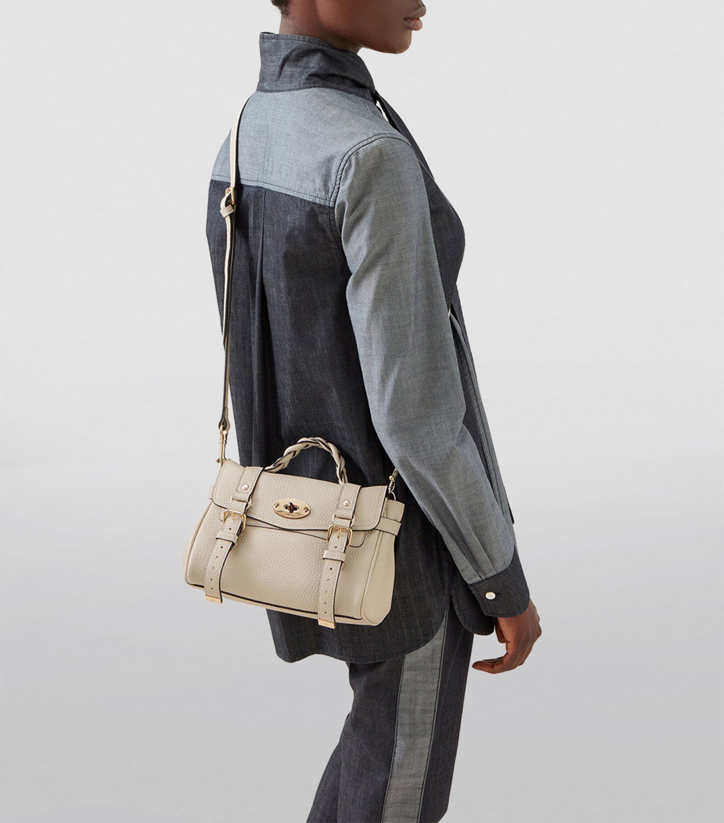 Mulberry White Mini Leather Alexa Cross-Body Bag