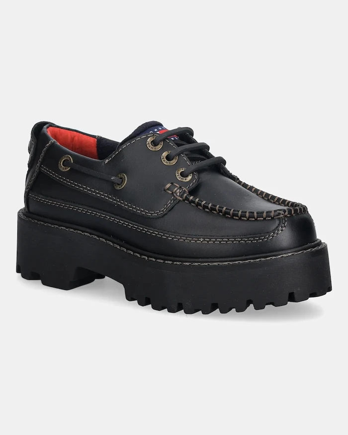 Tommy Jeans ARCHIVE 01 BOAT SHOE LEATHER Deri Ayakkabı