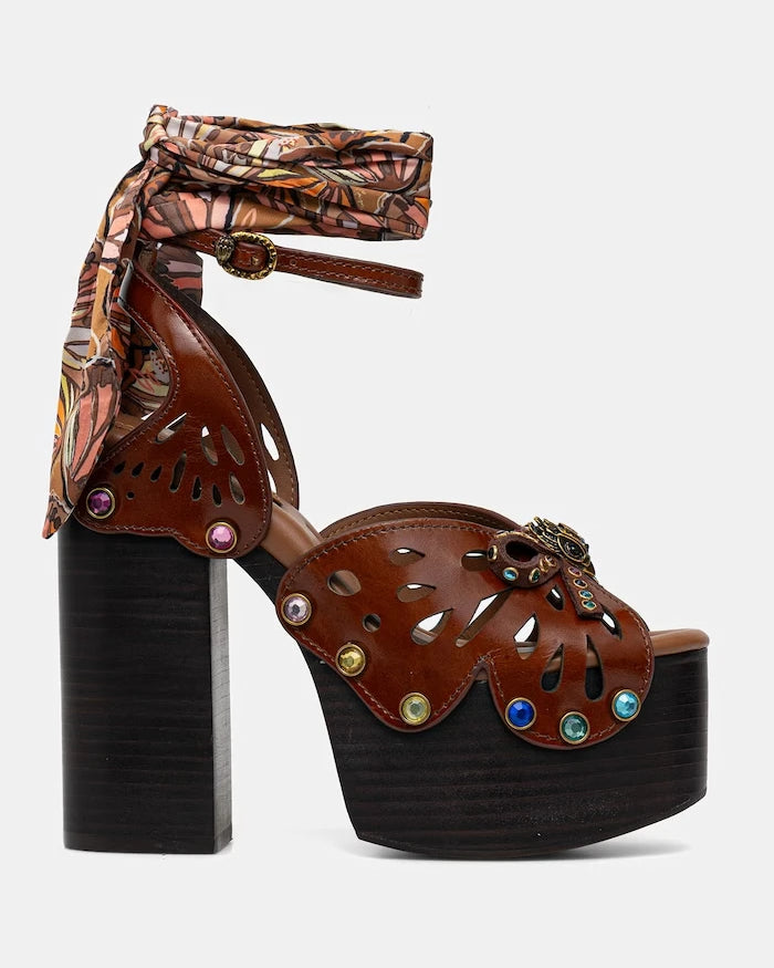 Kurt Geiger London Butterfly Platform Sdl Deri Sandalet
