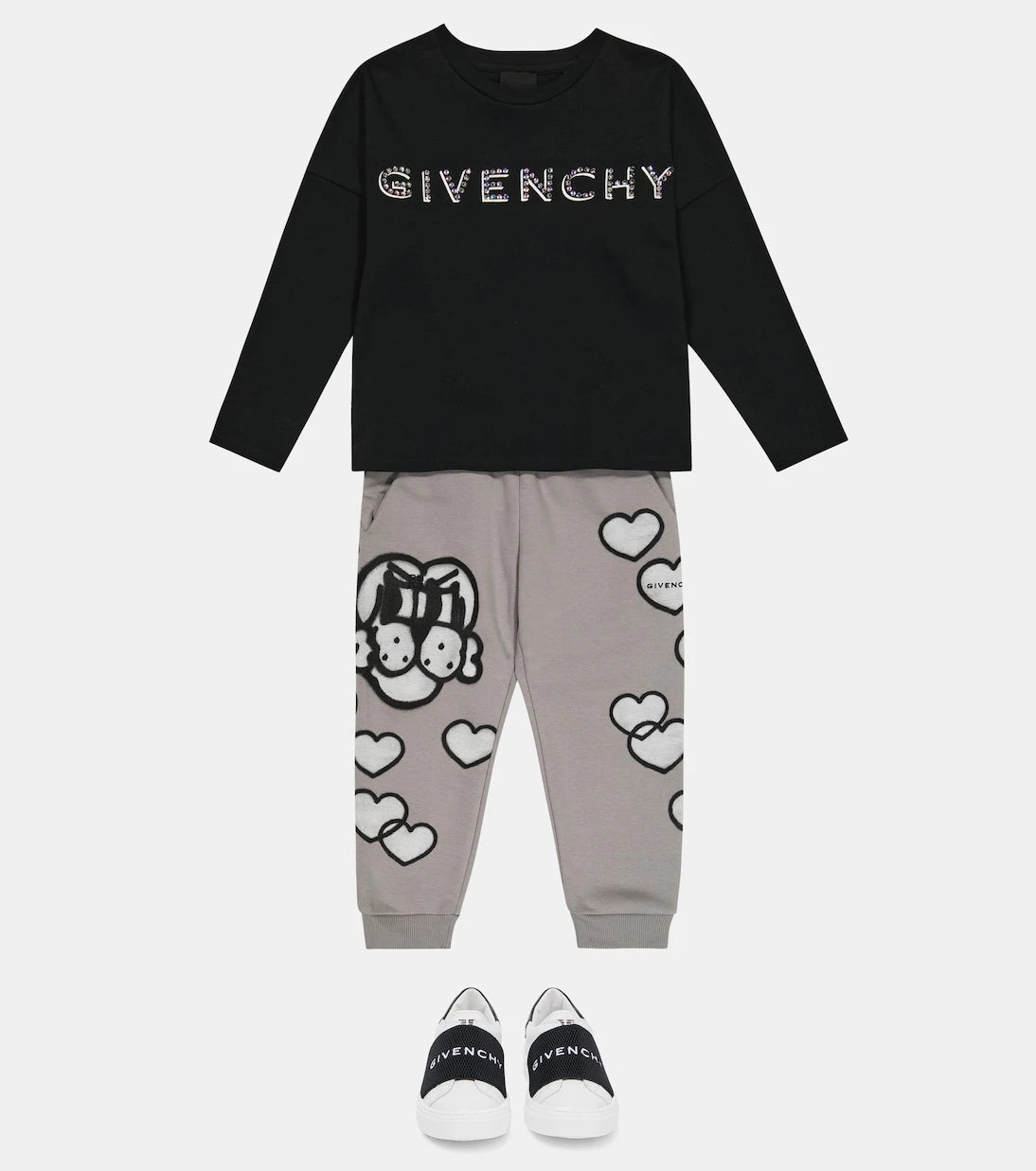 Givenchy Kids - بنطال رياضي x Chito من الجيرسيه المخلوط بالقطن