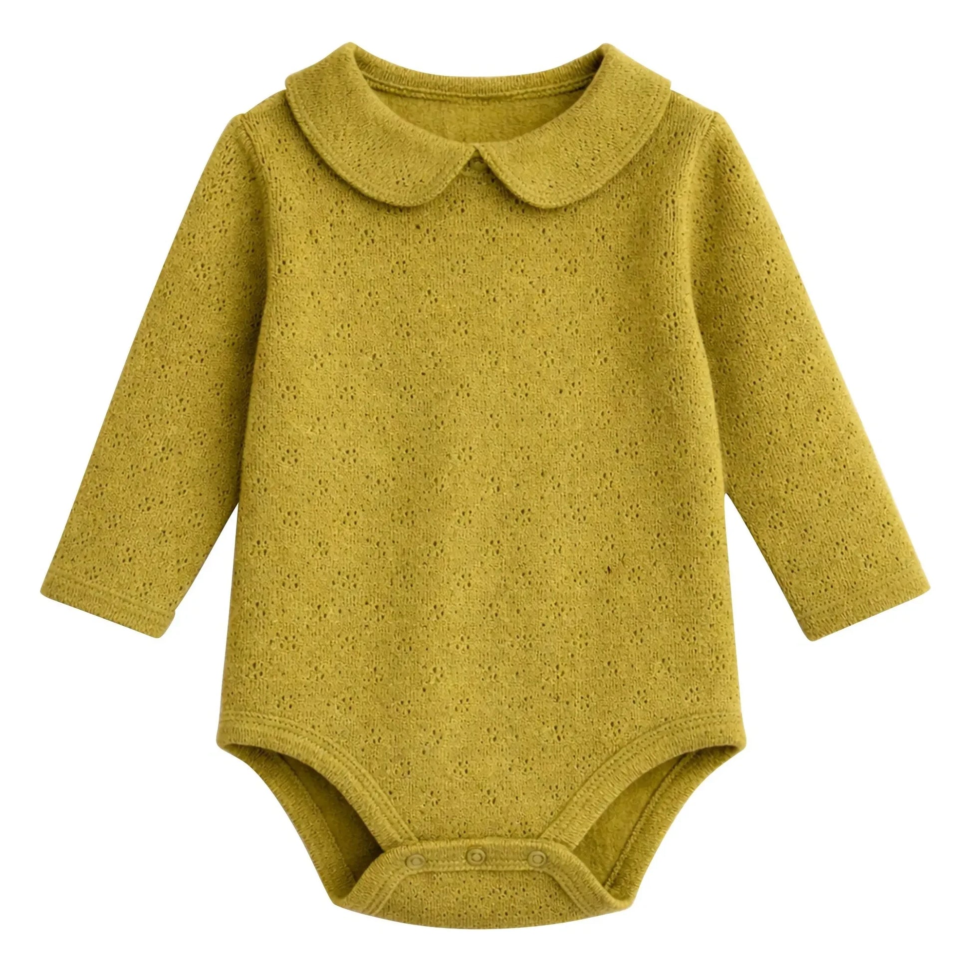 Lililotte - Pointelle Léonard Organic cotton bodysuit | Olive