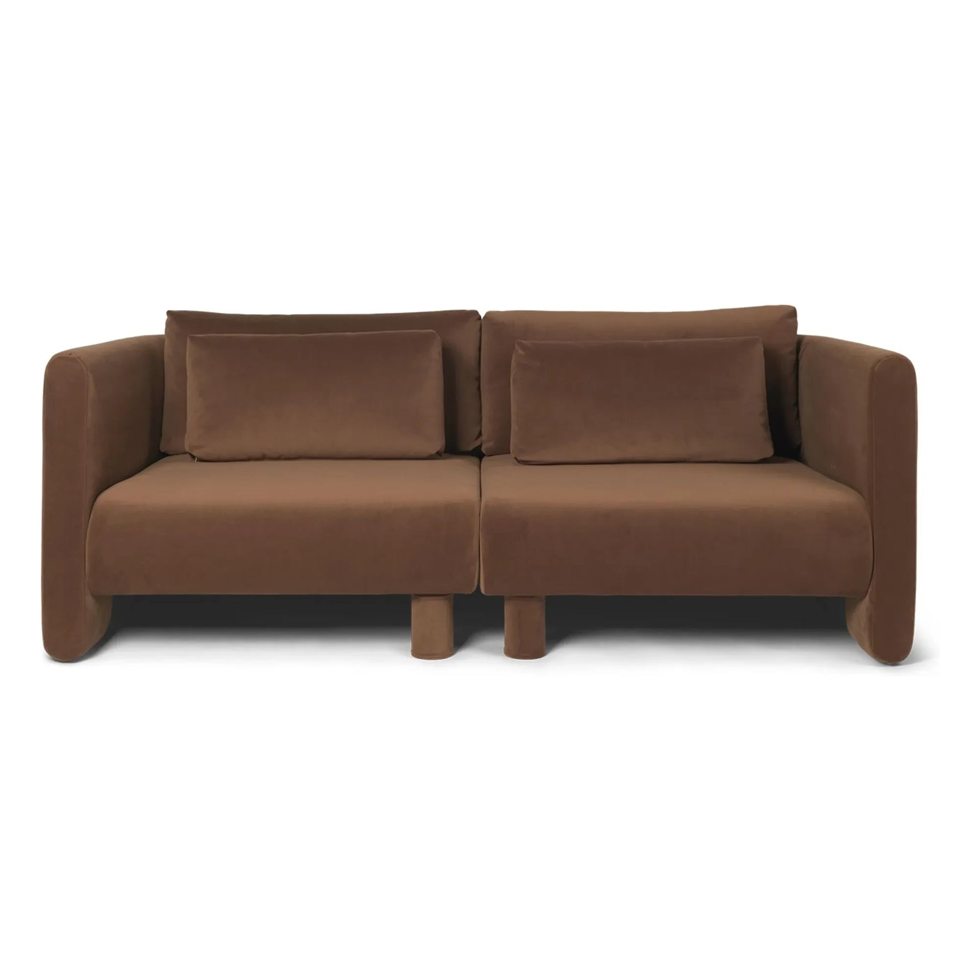 Ferm Living - Sofa Dase velvet right module | Brown