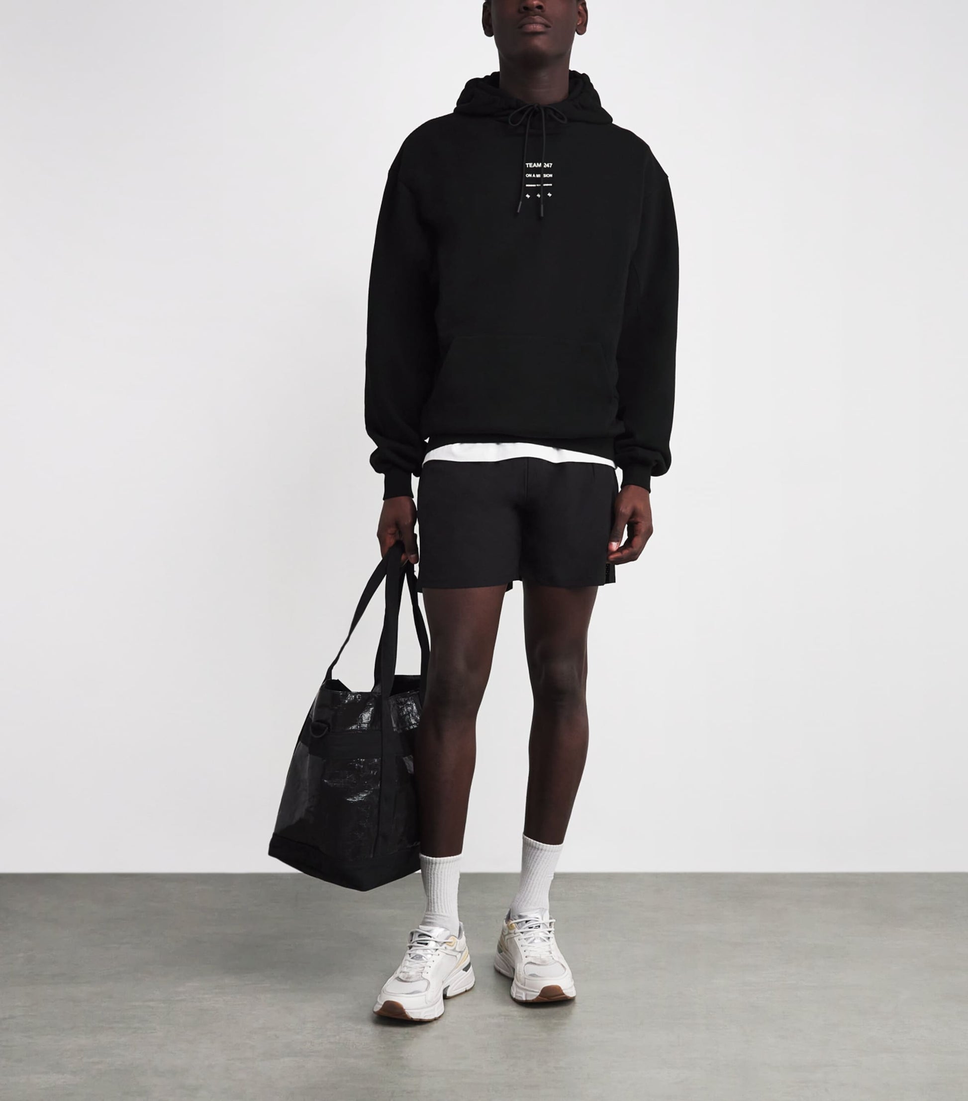 Represent 247 Black Oversized Uprising Hoodie