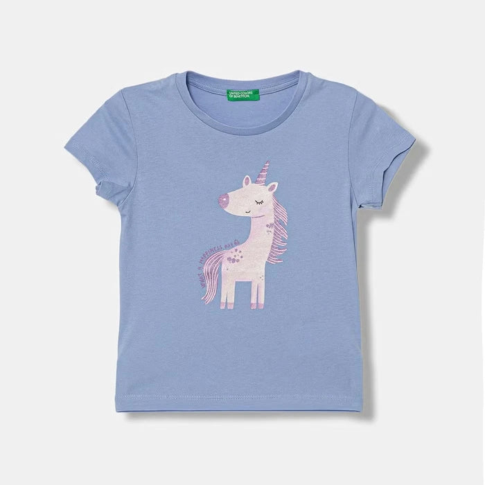 United Colors of Benetton тениска за деца от памук
