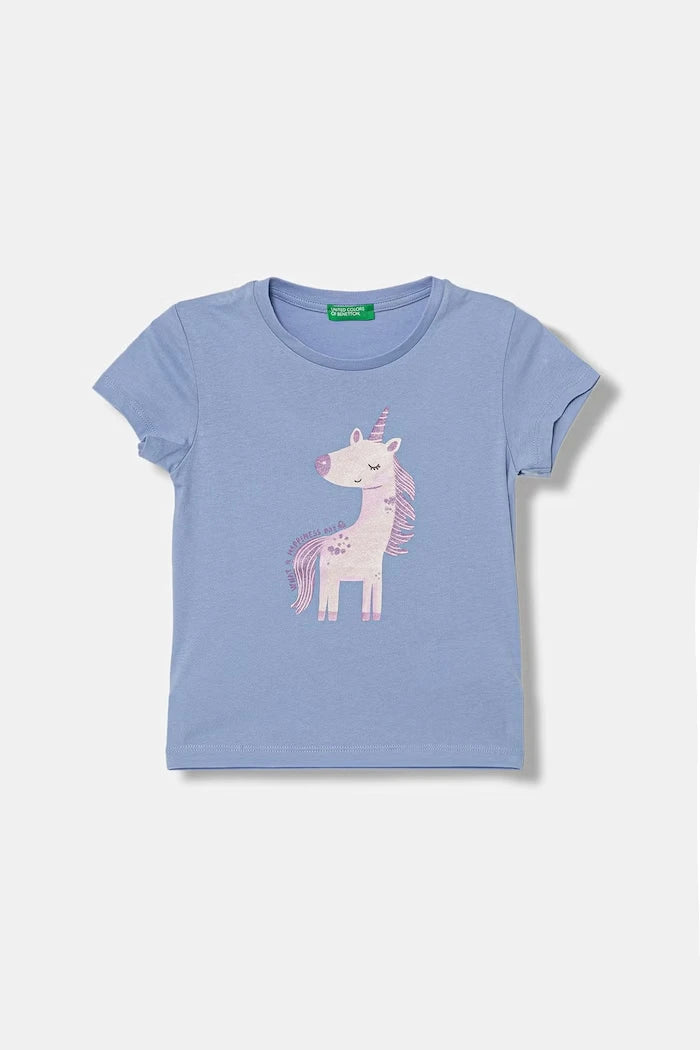United Colors of Benetton тениска за деца от памук