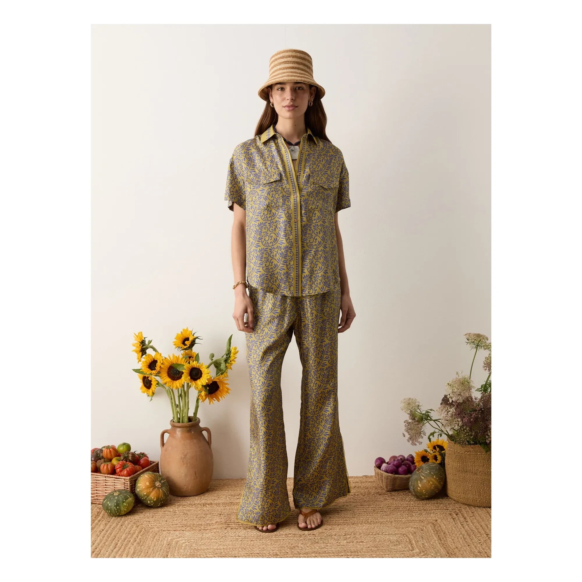 Boteh - Verve Silk Pants | Mustard