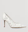 Gianvito Rossi White Lace Claudia Pumps 85