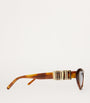 Brown Acetate Cocktail Cat-Eye Sunglasses