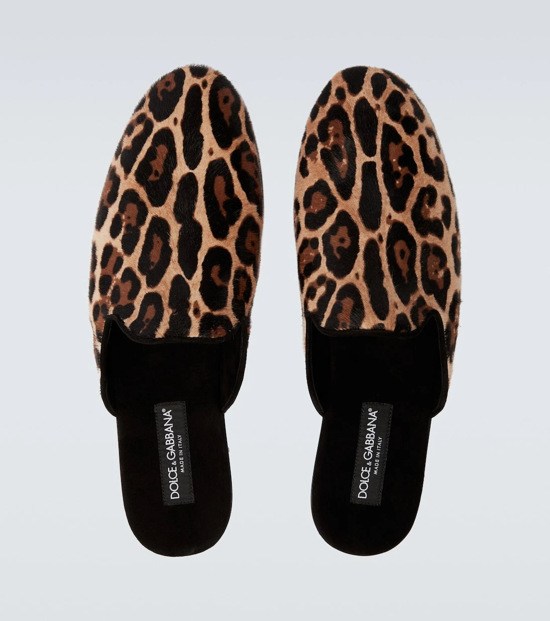 Dolce&Gabbana - Leopard-print calf hair mules