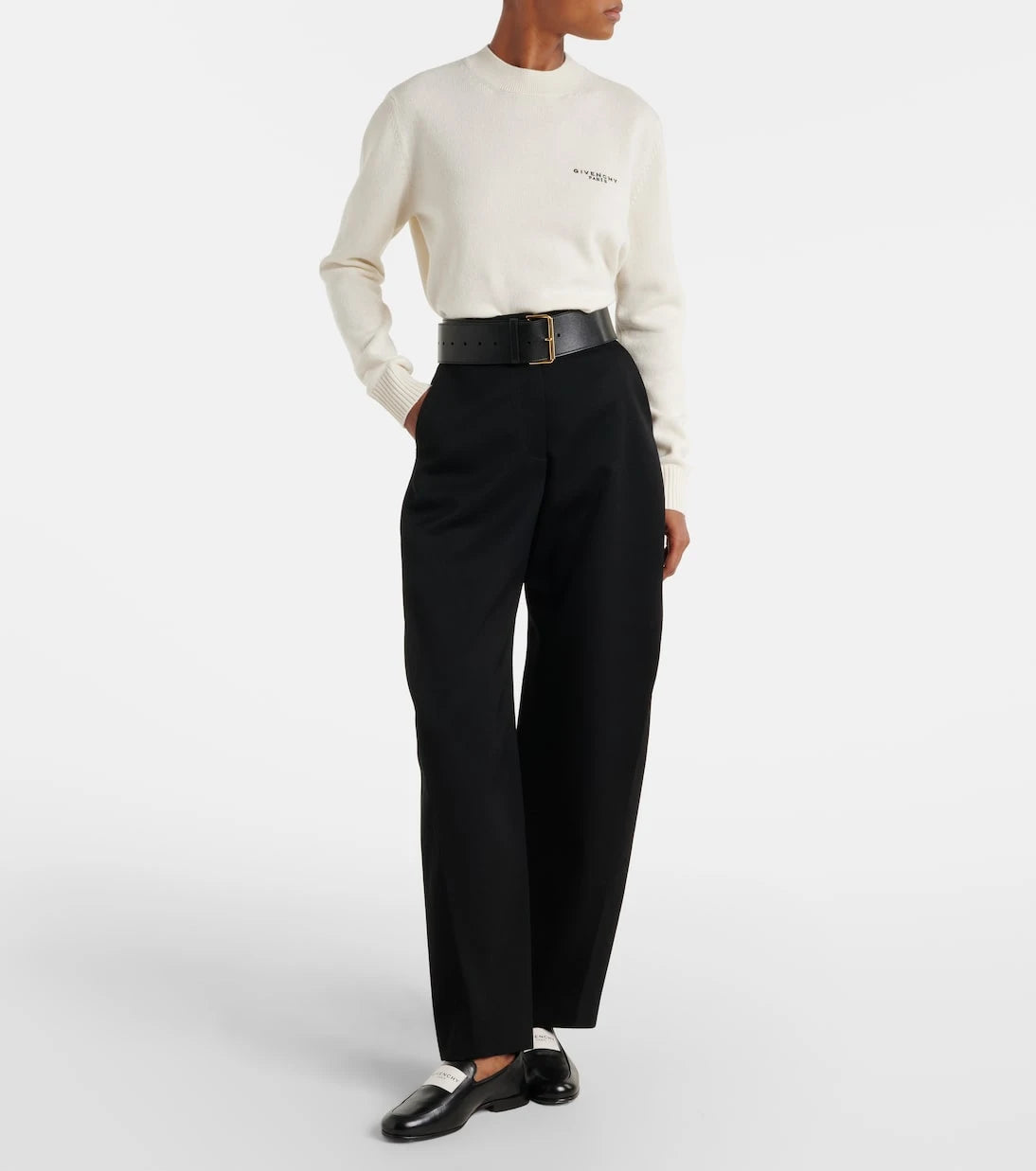Givenchy - Logo wool and cashmere sweater