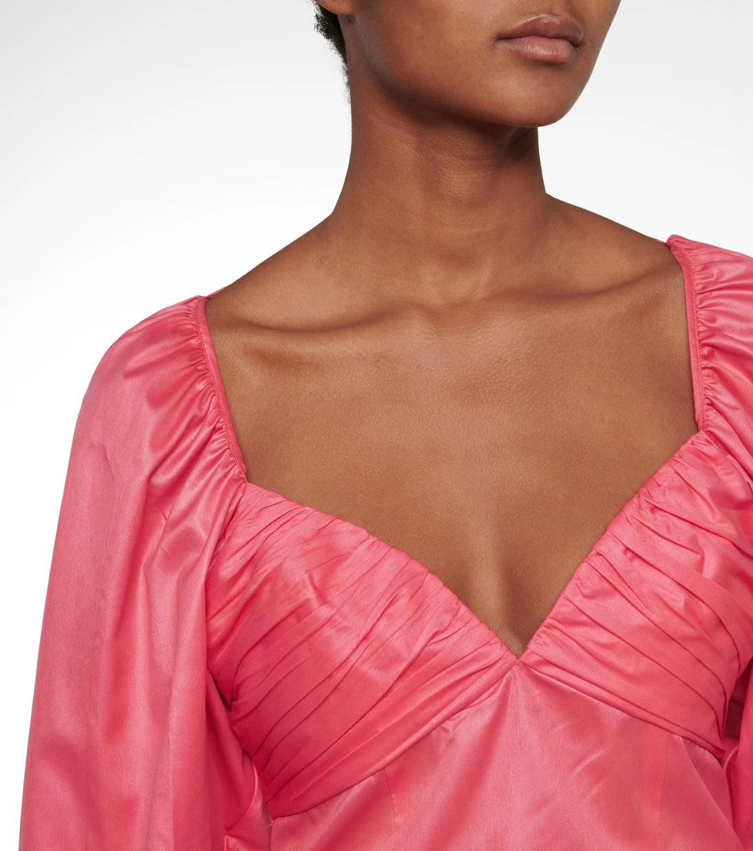 Rotate - Joni cropped taffeta top