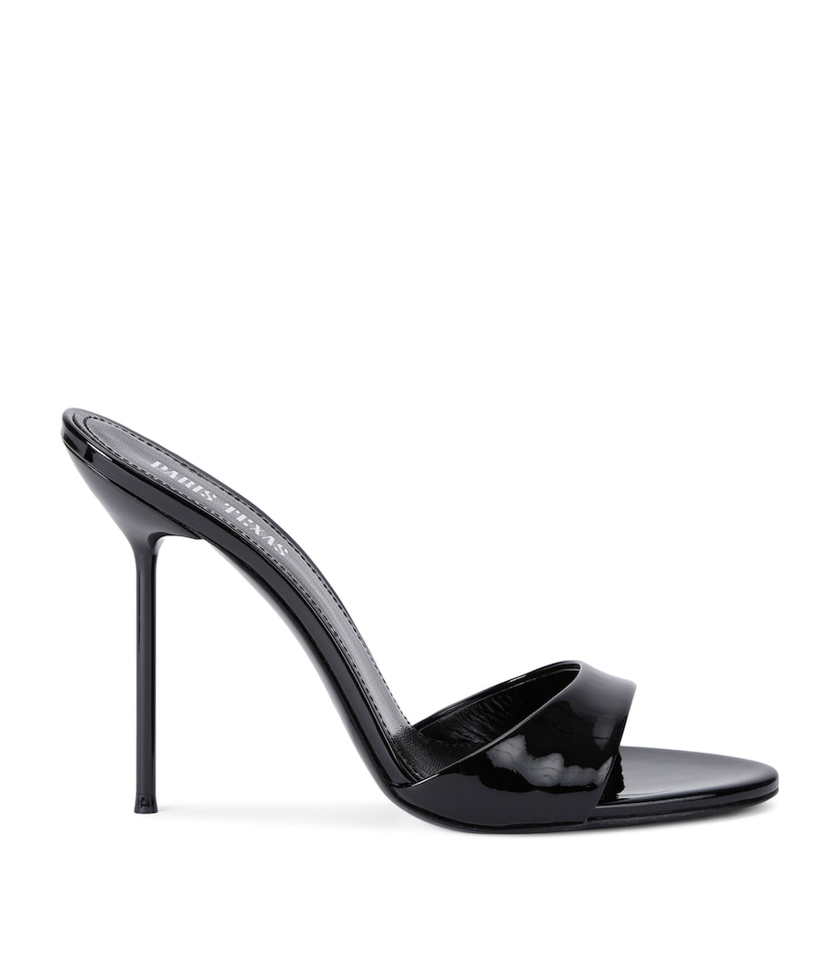 Paris Texas Black Patent Leather Lidia Mules 105
