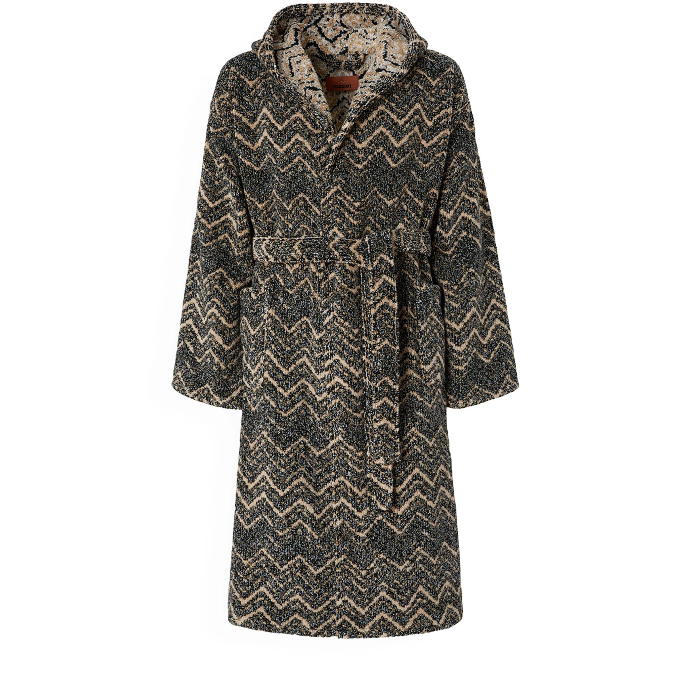 Missoni Home Towelling Zigzag Azul Robe (Medium)