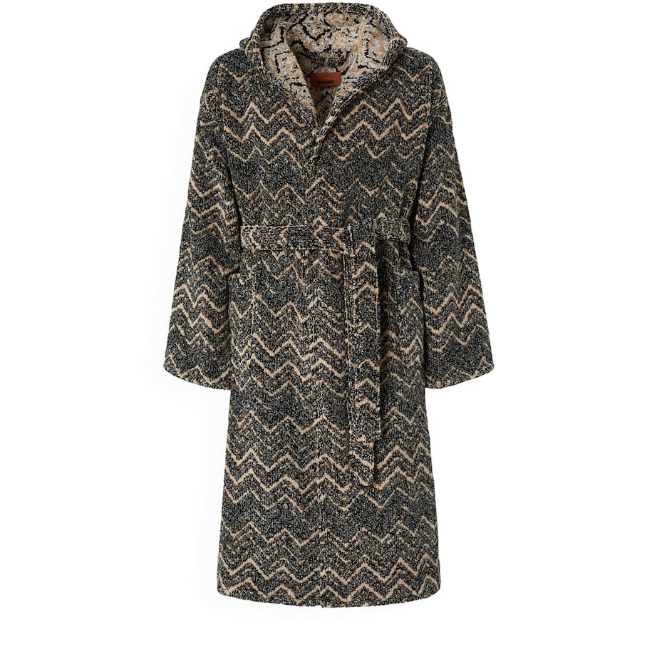 Missoni Home Towelling Zigzag Azul Robe (Medium)