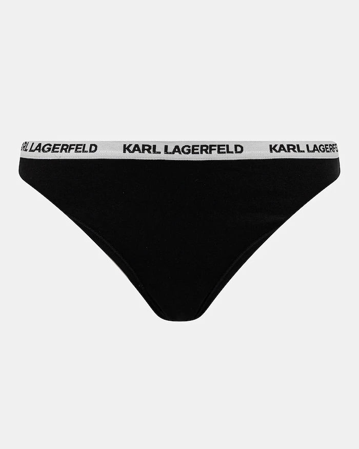 Karl Lagerfeld kadın pamuklu elastan tanga 3'lü