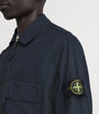 Stone Island Navy Cotton 2-Way Zip Overshirt