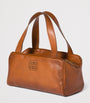 Brown Leather Top-Handle Bag