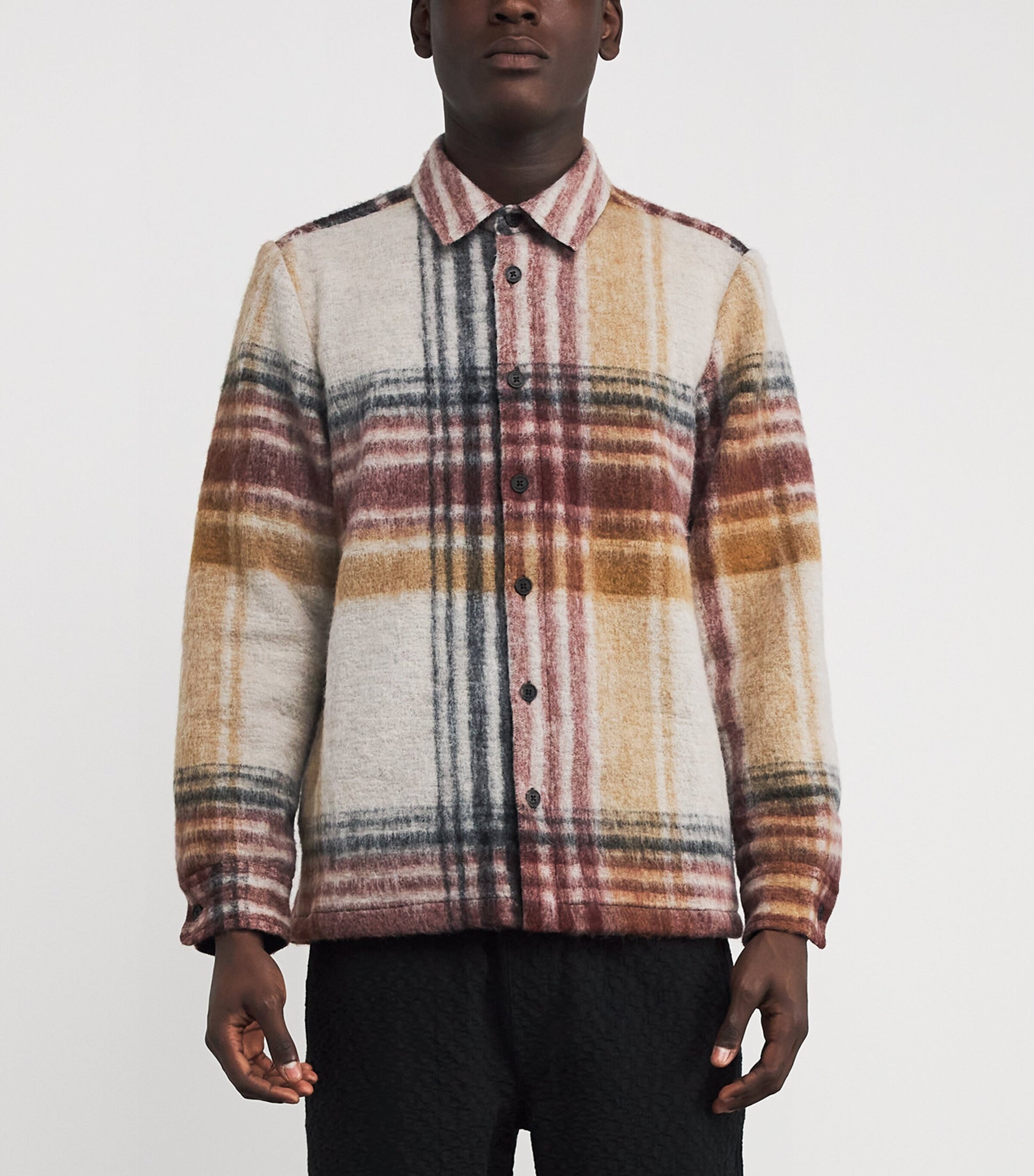 Multi Brushed Check Overshirt