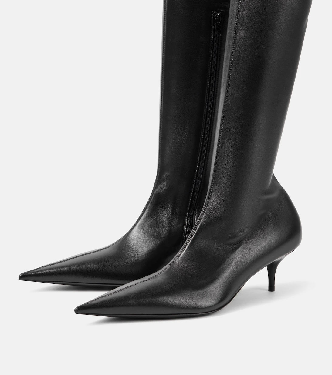 Balenciaga - Avenue leather over-the-knee boots