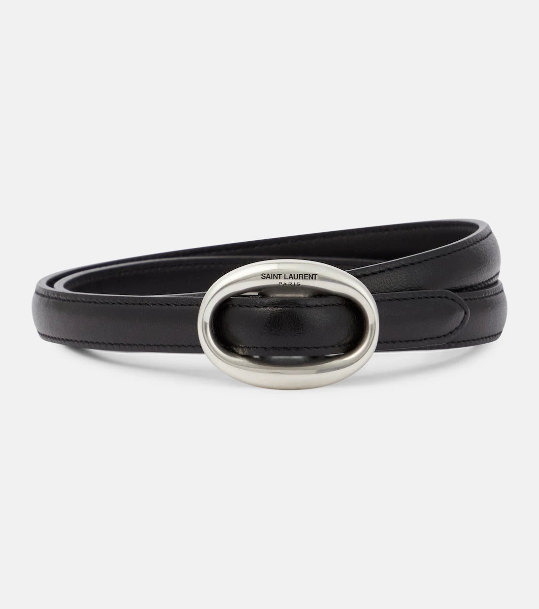 Saint Laurent - Slim leather belt