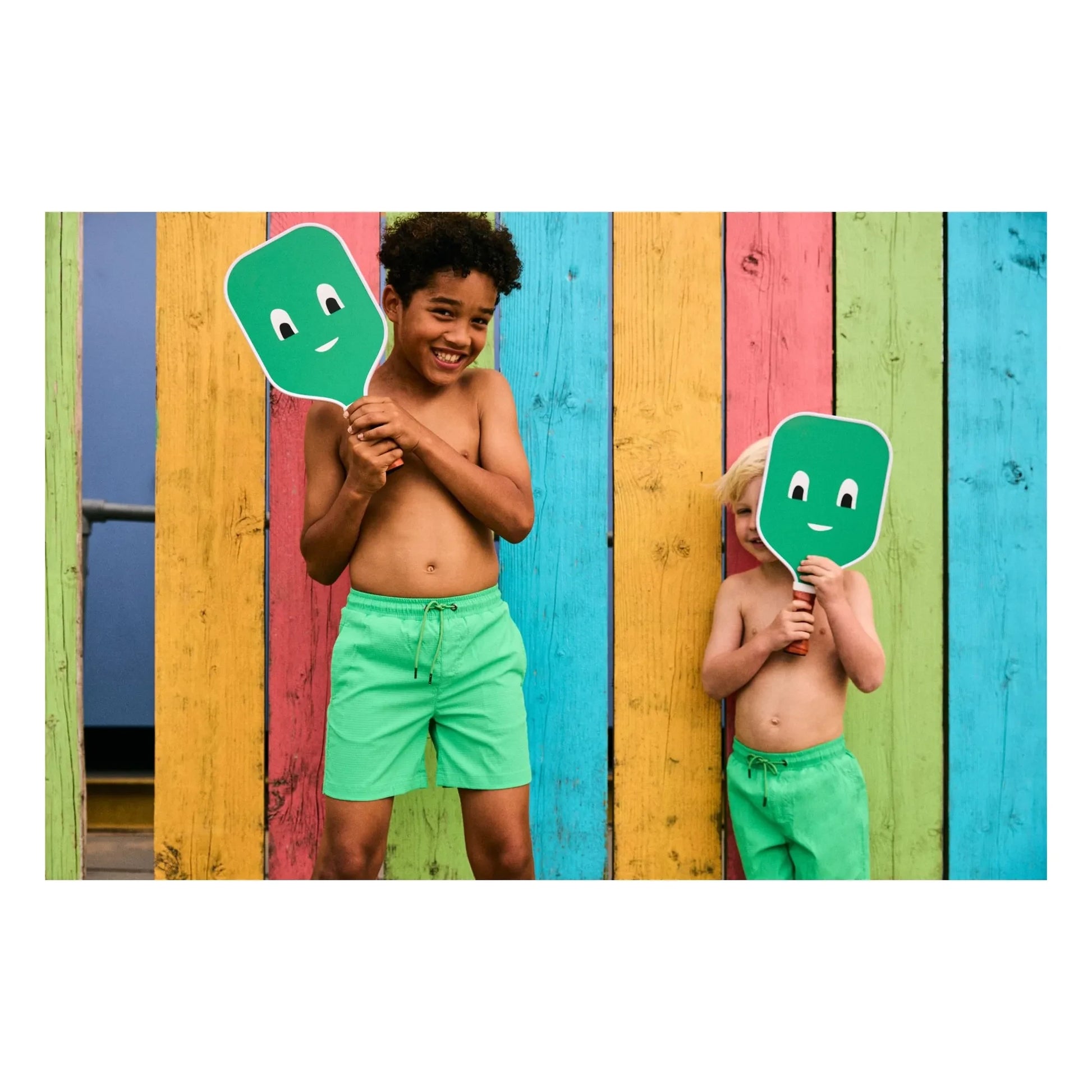 Beachlife - Uni Textured Swim Shorts | Green