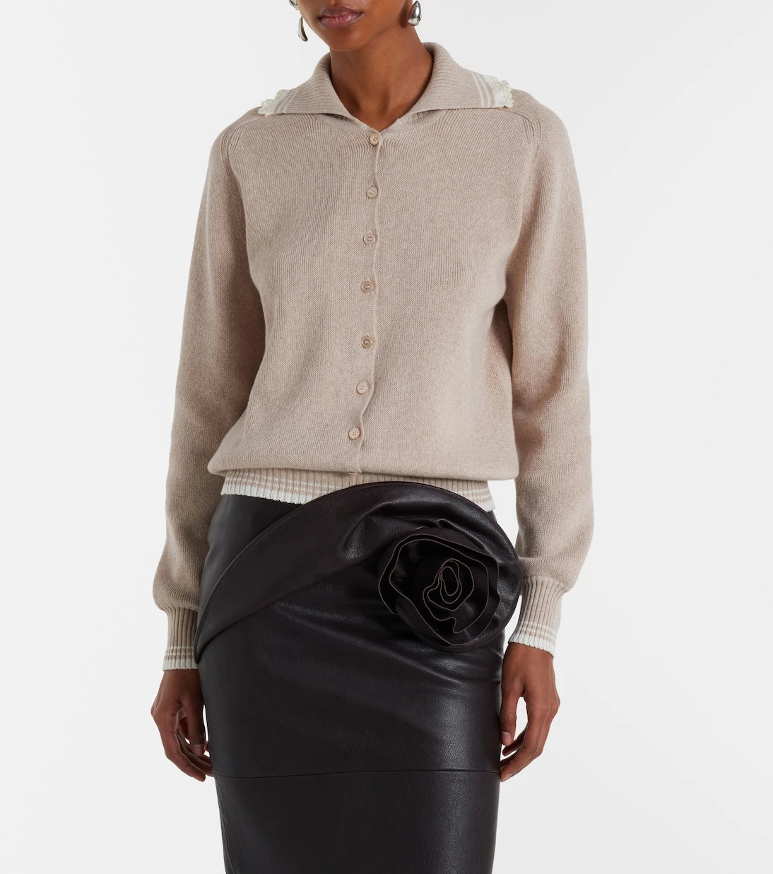 Magda Butrym - Cotton and cashmere cardigan