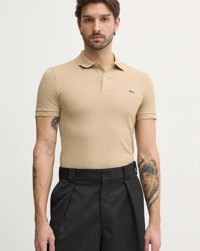 Lacoste Yakalı Pamuklu Tişört Koszulka Lacoste Piqué Polo Shirt PH4012 02S