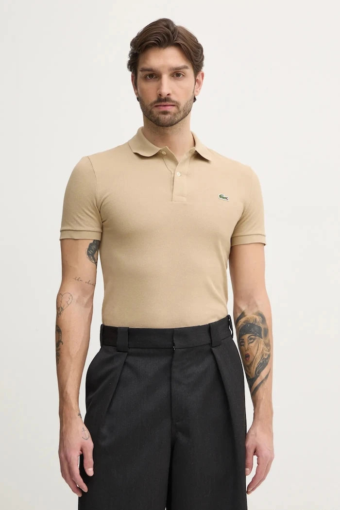 Lacoste Yakalı Pamuklu Tişört Koszulka Lacoste Piqué Polo Shirt PH4012 02S