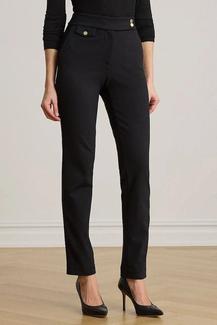 Lauren Ralph Lauren kadın slim fit viskon pantolon