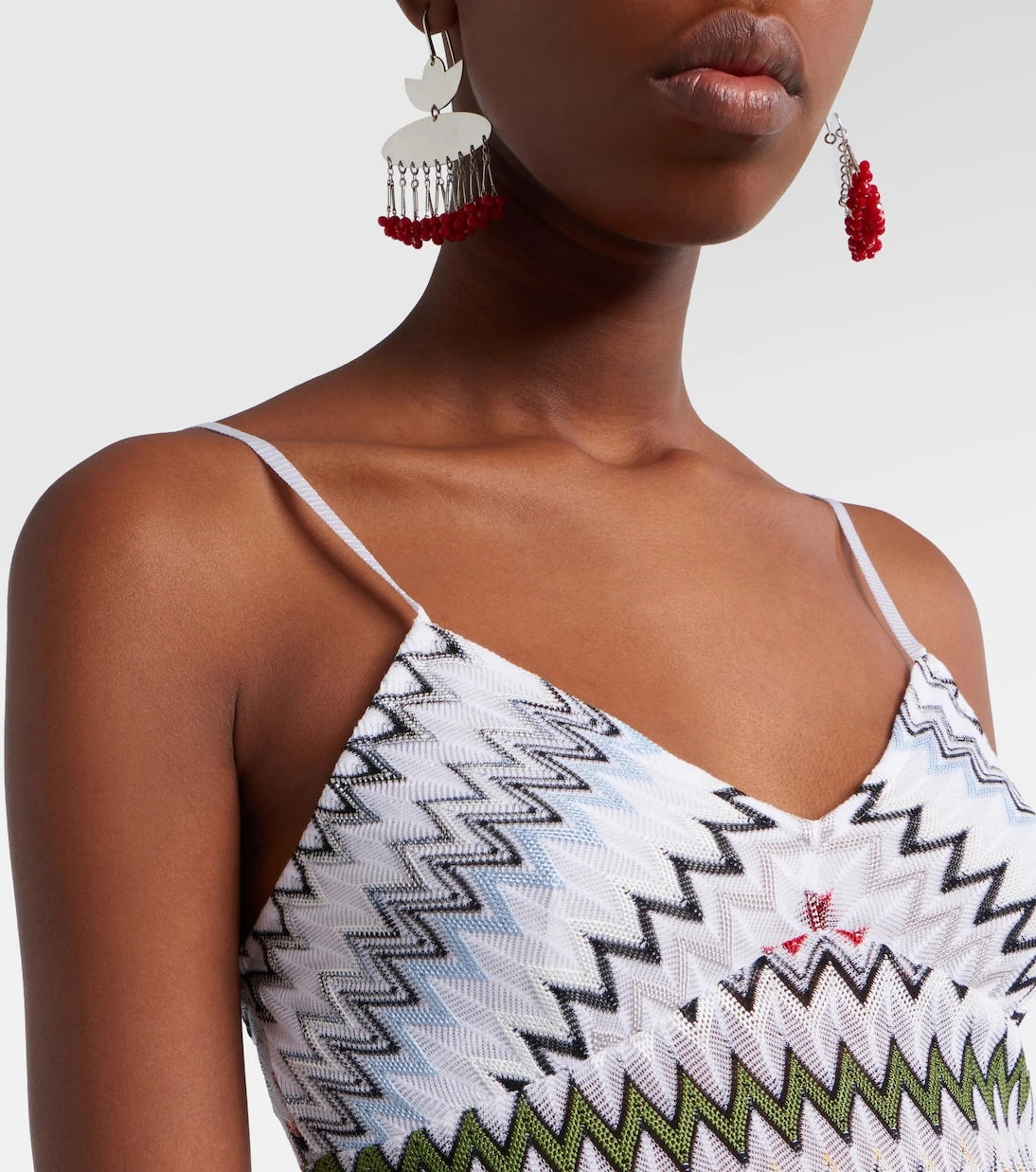Missoni - Chevron lamé tank top