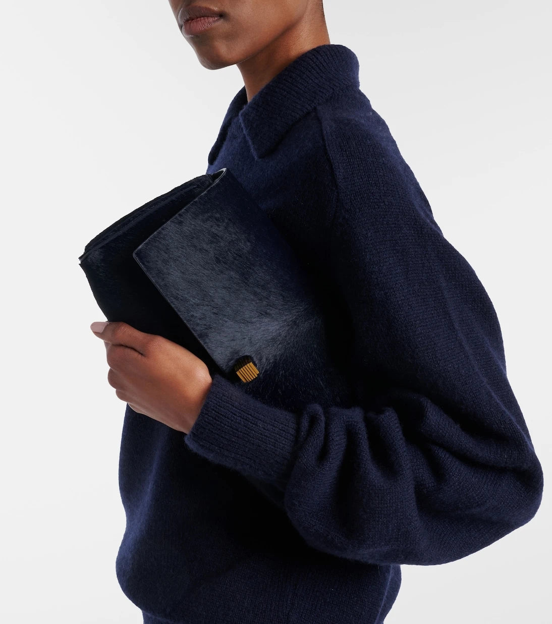 Khaite - Audrey calf hair clutch
