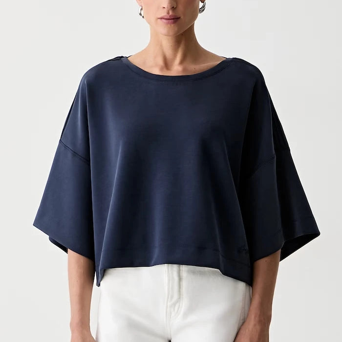 BOSS Orange Modal İçeren Kadın Oversize Tişört C_Eagles