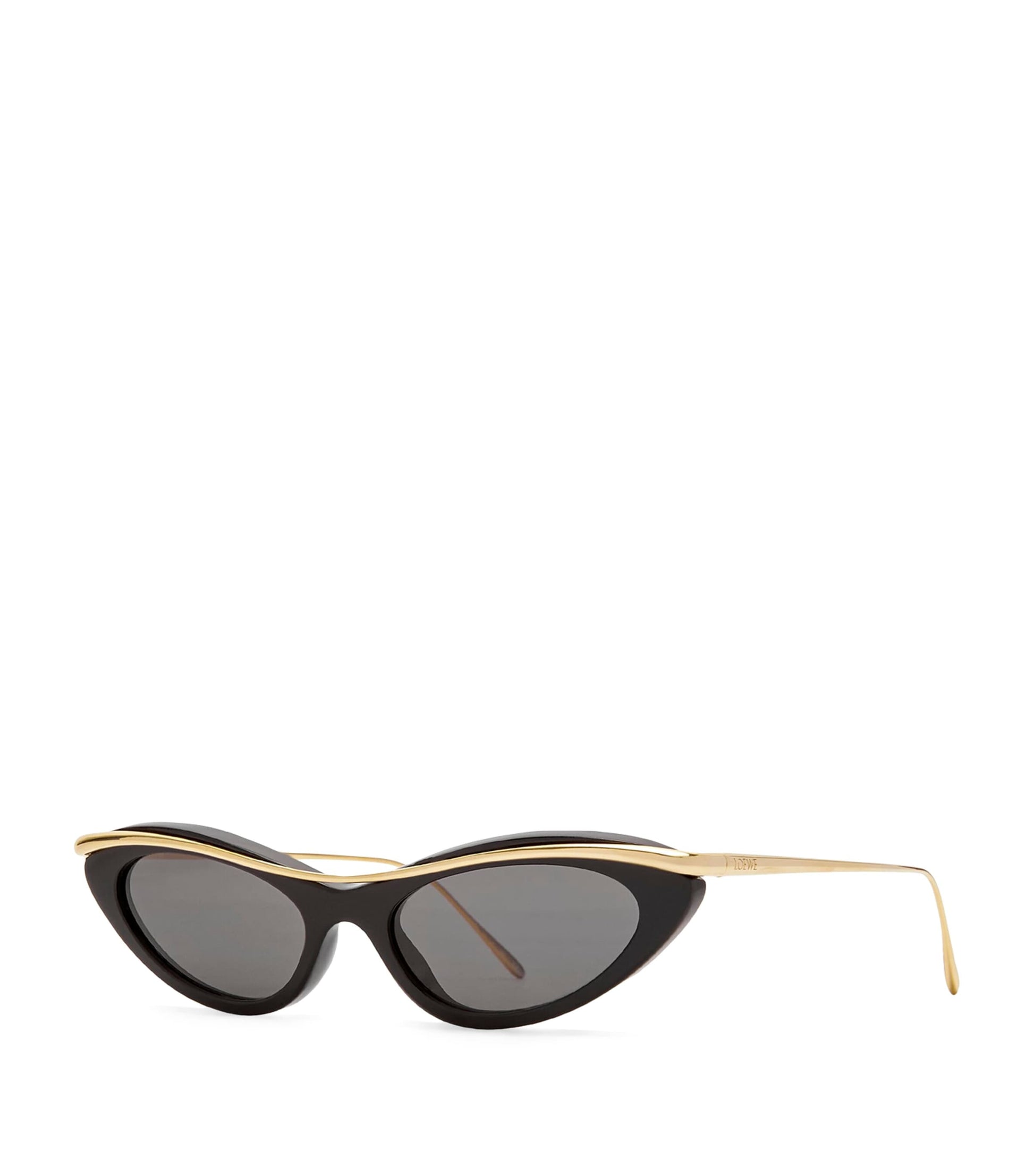 Black Whirl Cat Eye Sunglasses