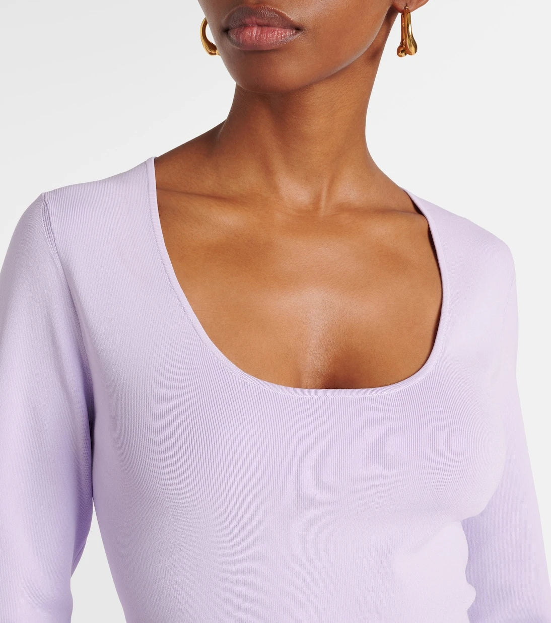 Zimmermann - Acacia Knit Scoop ribbed-knit crop top