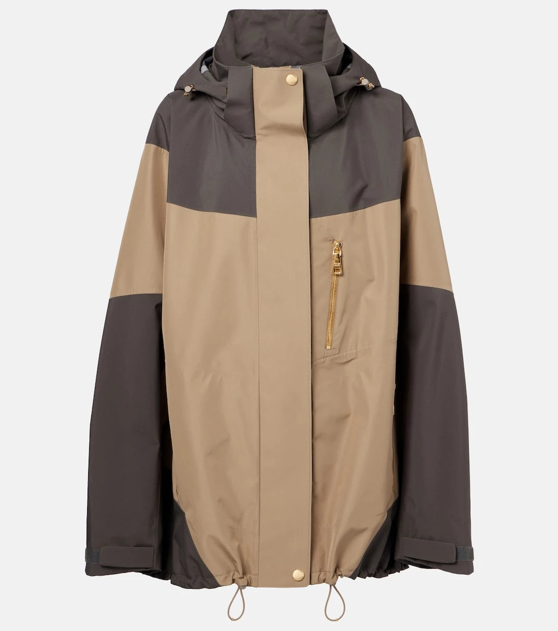 Prada - Colorblocked oversized jacket