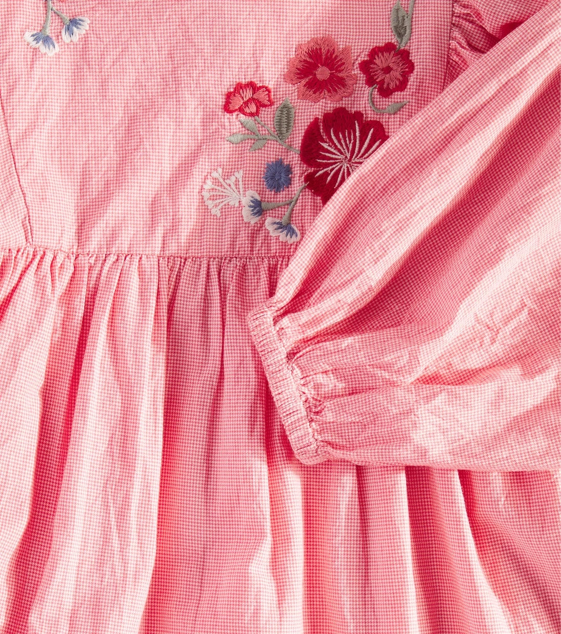 Tartine et Chocolat - Embroidered gingham cotton dress
