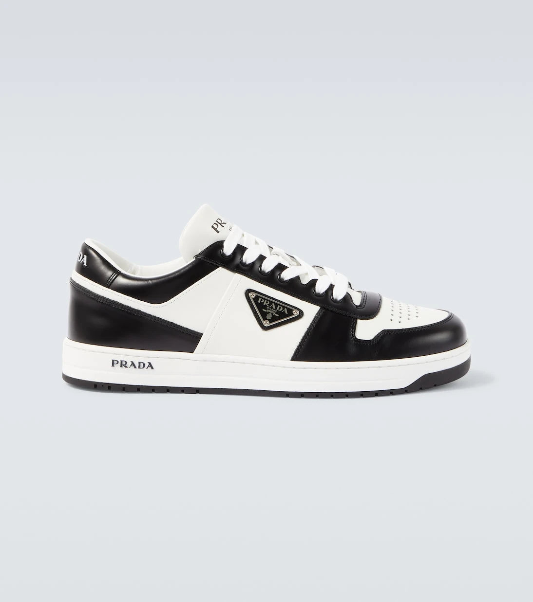 Prada - Downtown leather sneakers