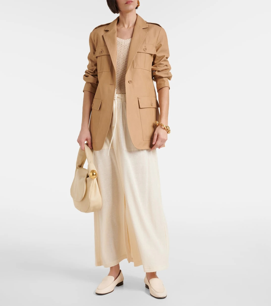 Max Mara - Leisure Mia linen-blend maxi skirt