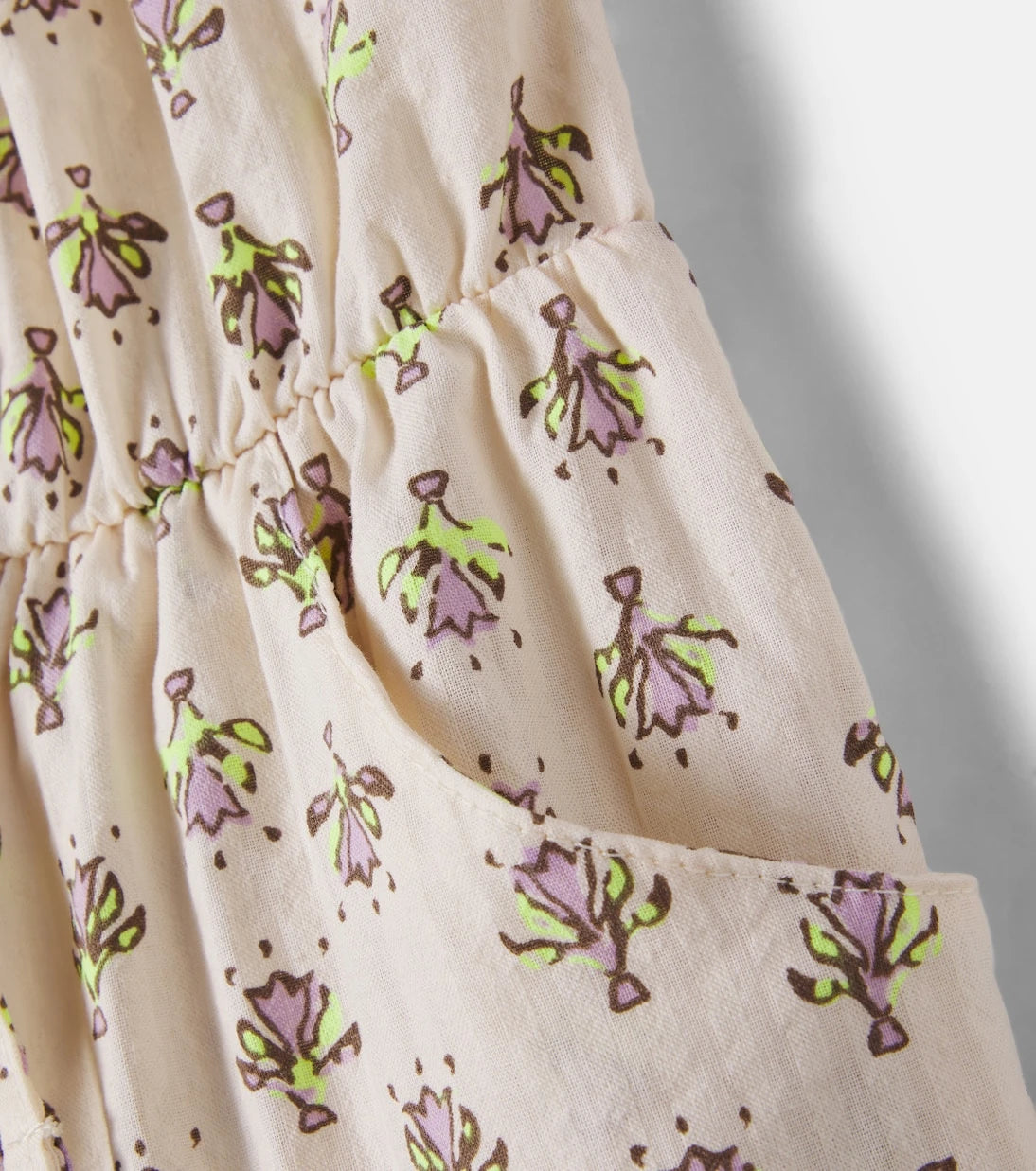 Cozmo - Sunny floral cotton overalls