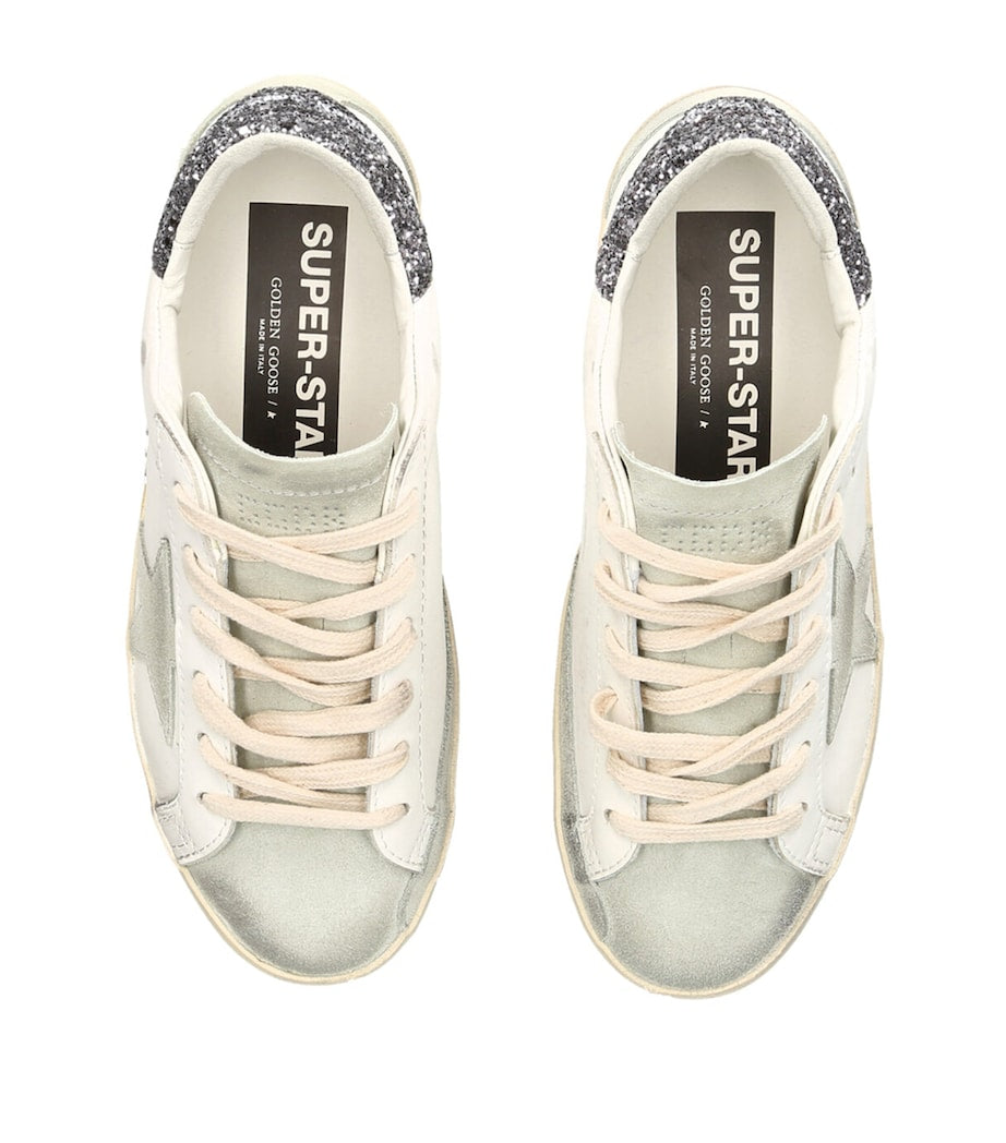Golden Goose White Leather Superstar Sneakers