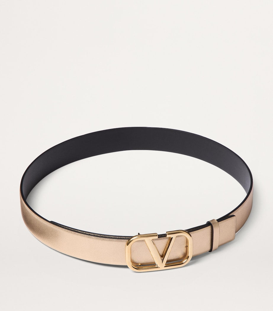 Valentino Garavani Multi Leather Reversible VLogo Signature Belt