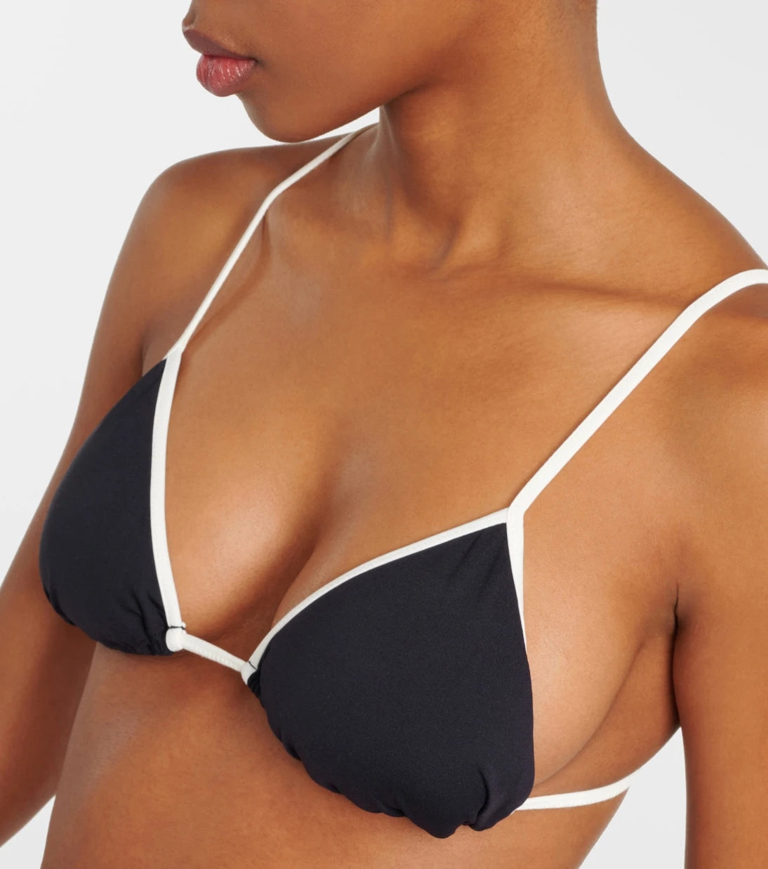 Marysia - Bianco triangle bikini top