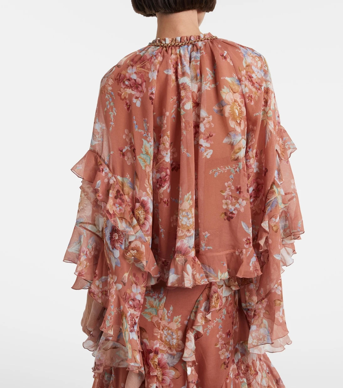 Zimmermann - Awaken floral cotton and silk blouse