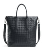Leather Intrecciato North-South Tote Bag