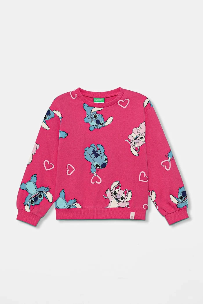 United Colors of Benetton Çocuk Pamuklu Sweatshirt