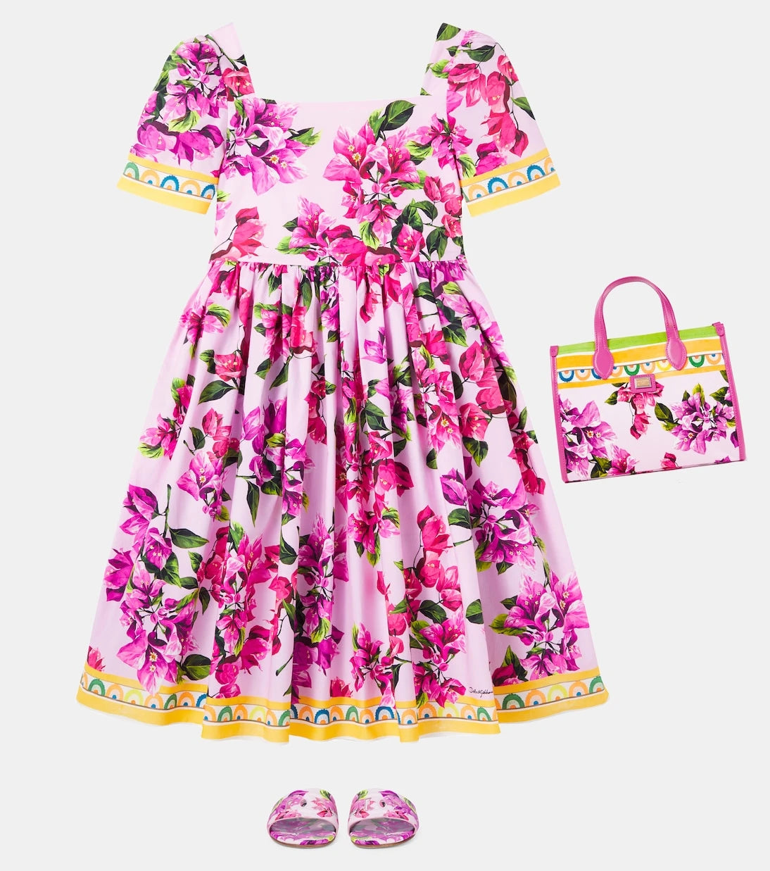 Dolce&Gabbana Kids - Taormina DG floral slides