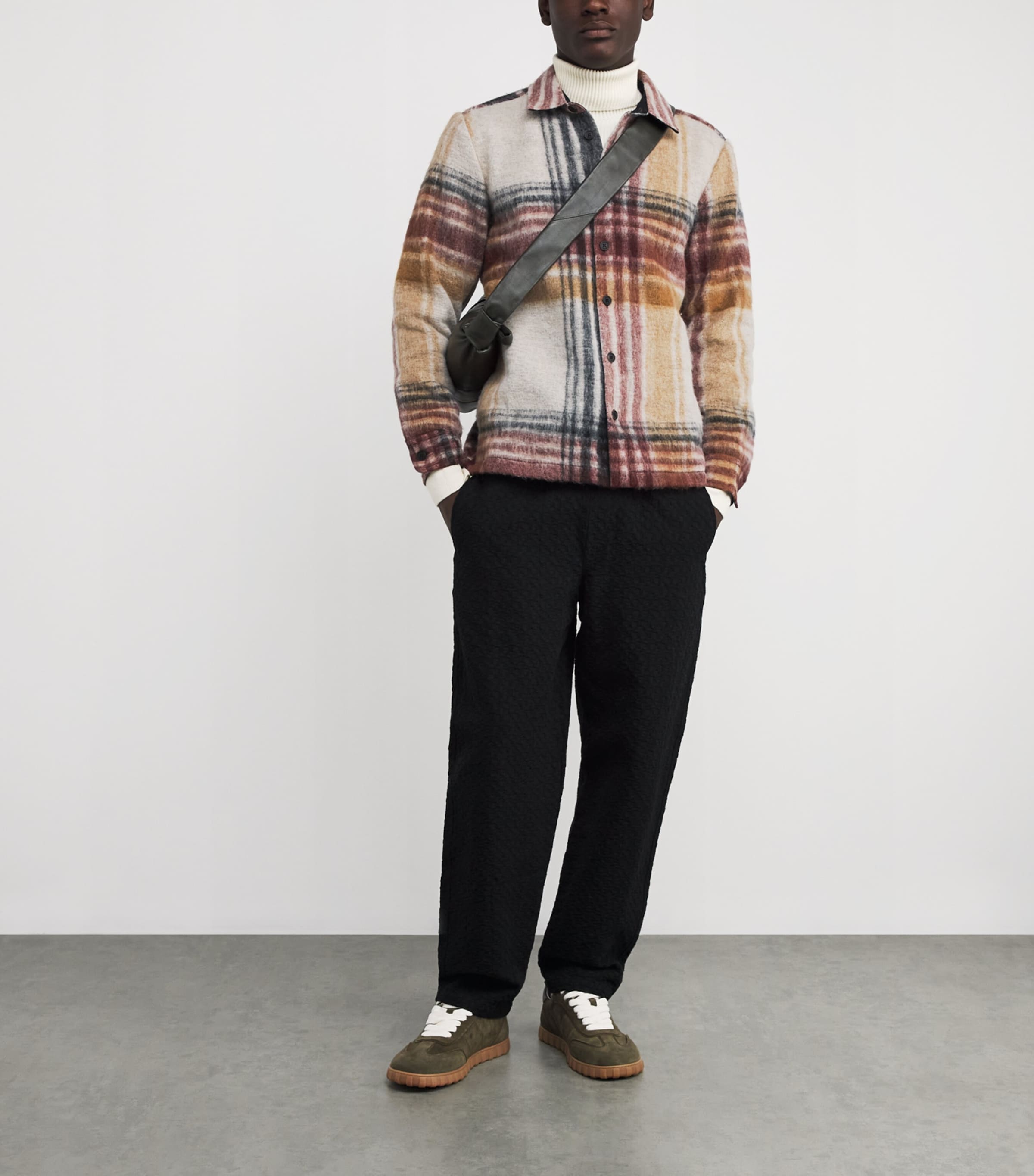 Multi Brushed Check Overshirt